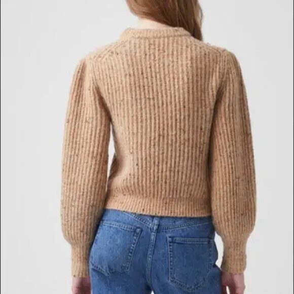 French Connection Natalya Ribbed Sweater Camel Multicolor - Picture 6 of 11